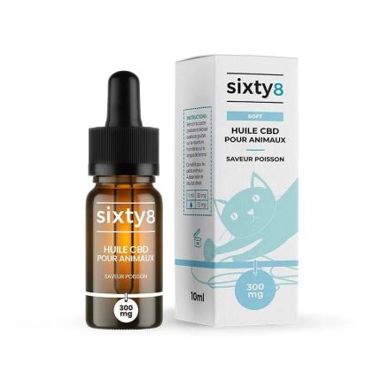 Huile CBD animaux goût poisson
