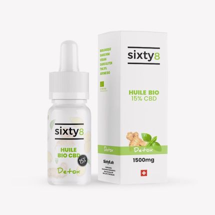 huile cbd aromatisée detox