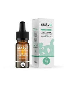 Huile CBD animaux goût poulet