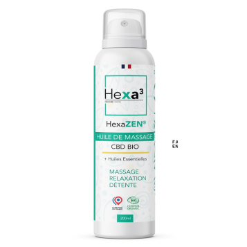 Huile de Massage CBD 1000mg Bio aux 6 Huiles Essentielles - 200ml