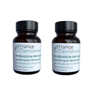 Pack de gélules 2 fois 25mg