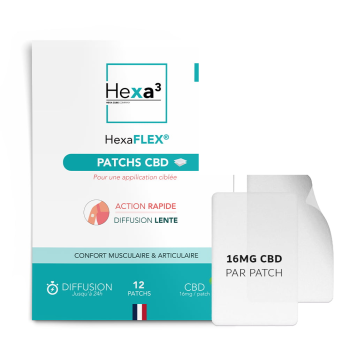 Patchs CBD Douleurs Articulaires & Musculaires Format XL - 12 Patchs 16mg