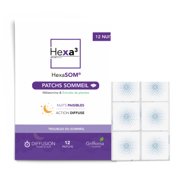 Patchs Sommeil Mélatonine - Griffonia & Lavande - 12 Nuits