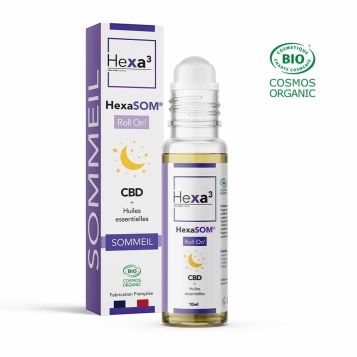 Roll-on CBD Sommeil Bio aux Huiles Essentielles de Marjolaine & Lavandin - 10ml 100mg