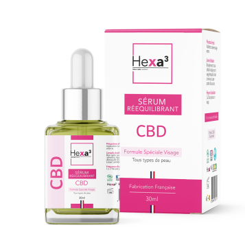 Sérum Visage Rééquilibrant au CBD - 7 Huiles Bio - Peaux Mixtes & Grasses - 30ml