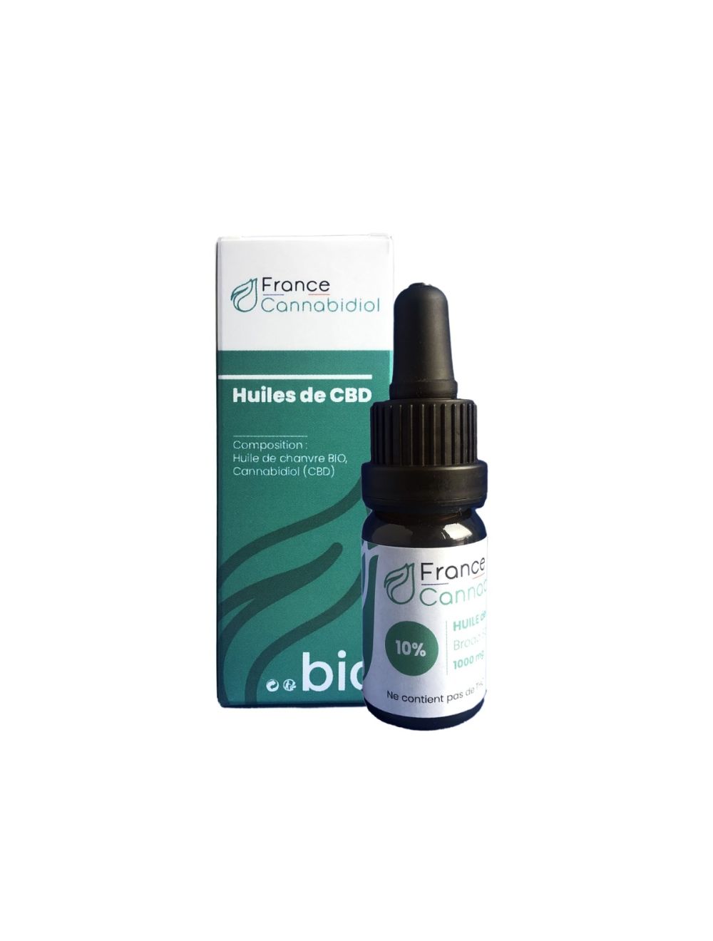 Huile CBD bio 10% Full Spectrum base MCT, 10 mL