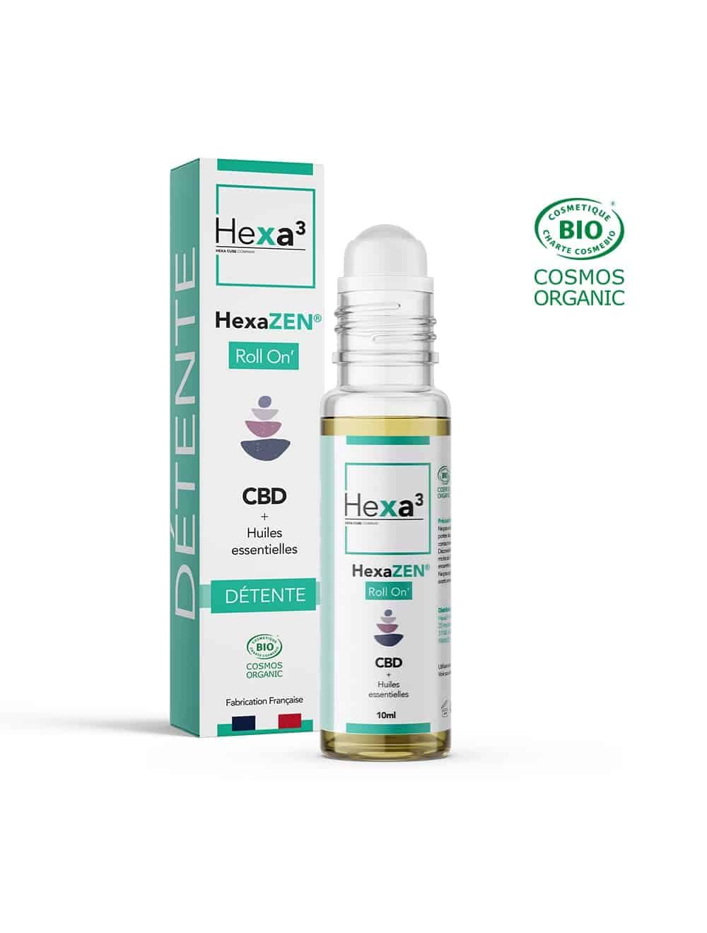 Roll-on CBD Détente Bio aux Huiles Essentielles de Lavandin & Agrumes - 10ml 100mg