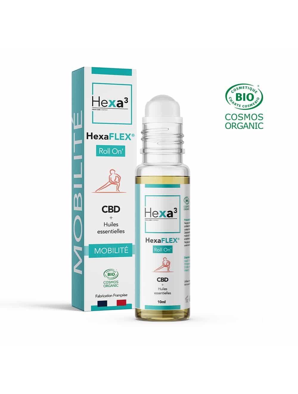 Roll-on CBD Muscles & Articulations Bio à la Gaulthérie & Menthe Poivrée - 10ml 100mg